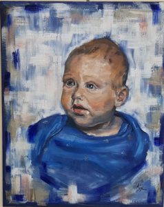 Baby boy, oil on canvas 2018