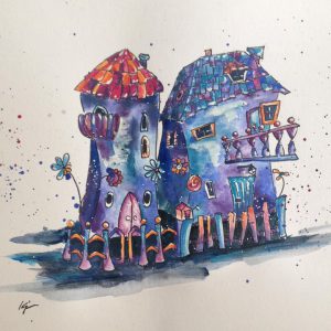 Houses, House series illustration work