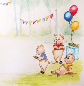 Three pigs, terapeutic children's stories